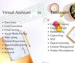 The different task of a virtual assistant and a freelancer